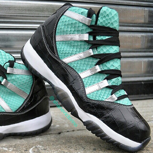 Shane Victorino Picks Up Air Jordan XI 11 Tiffany by Relevant Customs