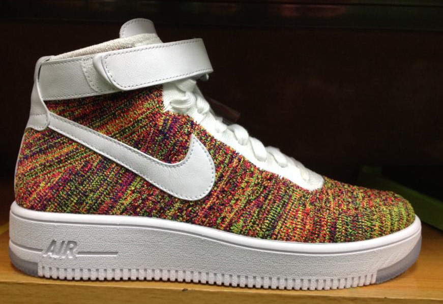 nike air force 1 mid flyknit multicolor 2.0