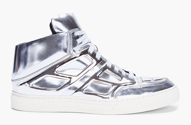 Alejandro Ingelmo Tron Sneaker in Metallic Silver | Sole Collector