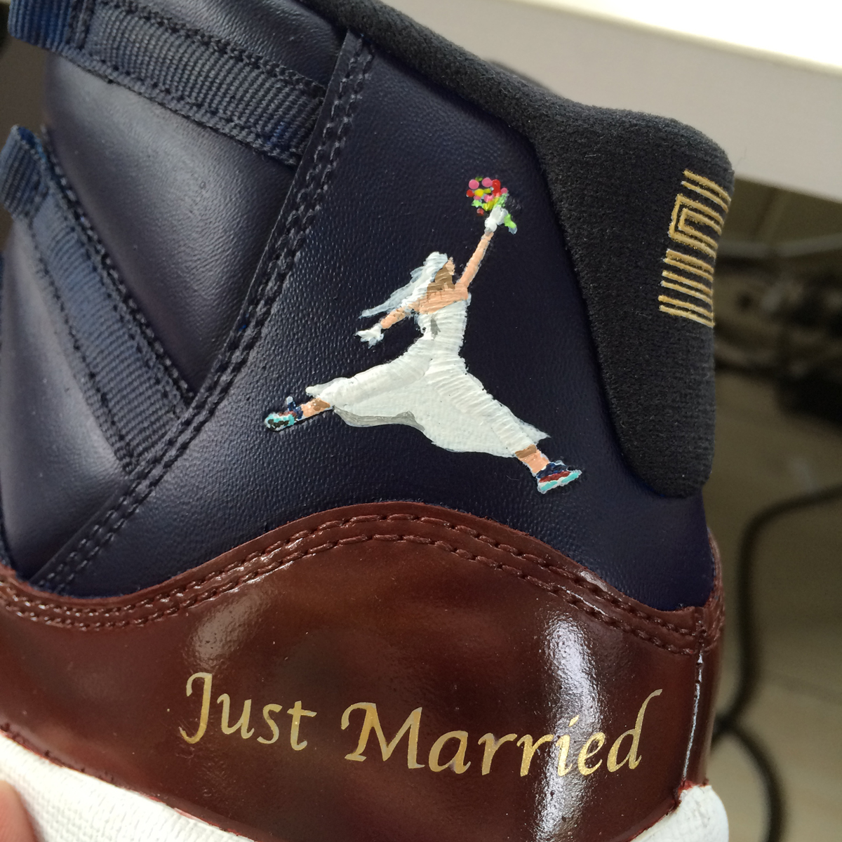 wedding jordan shoes