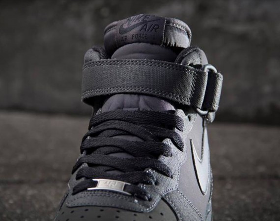 Nike Air Force 1 Mid - Dark Charcoal/Black | Sole Collector