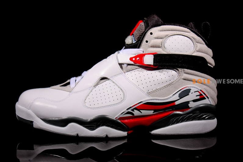 red and white jordan 8