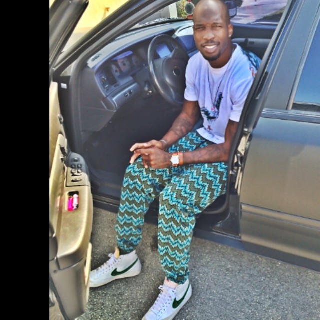 Chad Johnson wearing Nike Blazer Mid