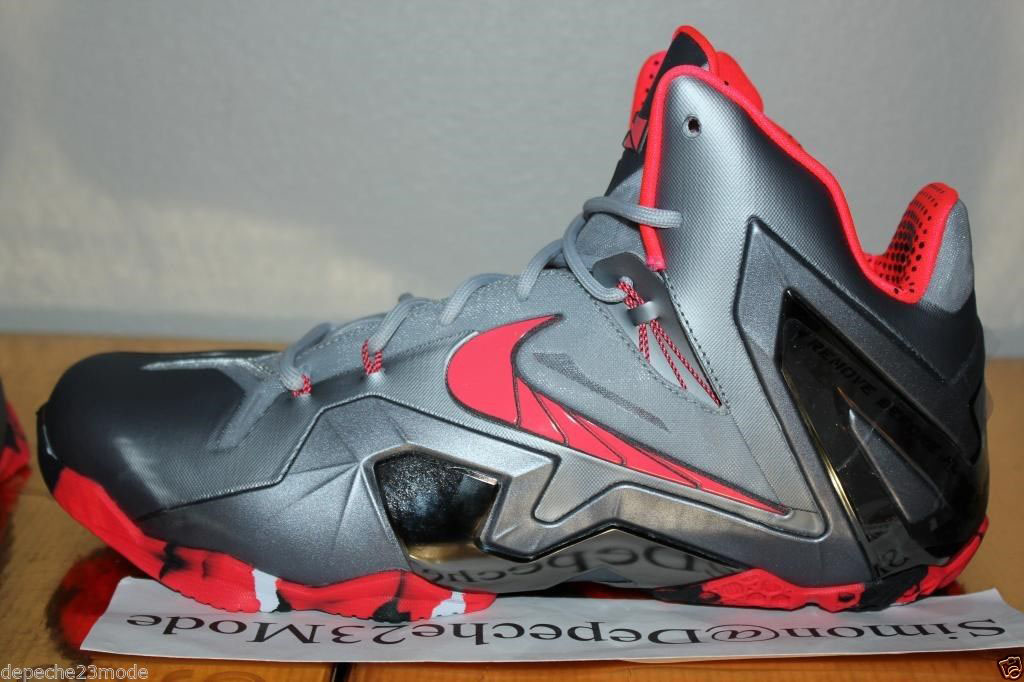 Nike LeBron 11 Elite Wolf Grey Crimson Cool Grey Black 642846-001 (6)