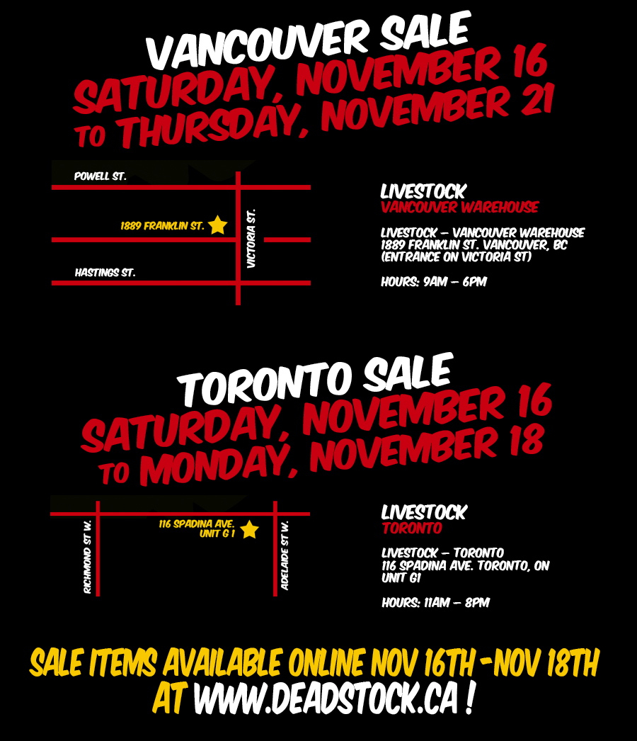 Livestock Canada Winter Warehouse Sale information