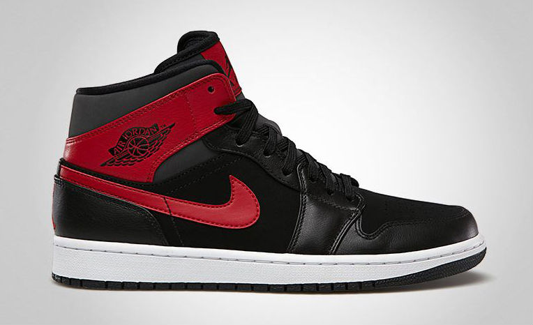 Air Jordan 1 Retro Mid - Black/Gym Red 