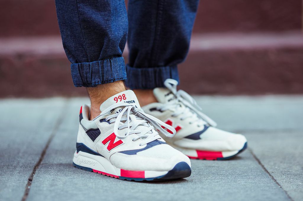 New balance 996 bleu cheap blanc rouge