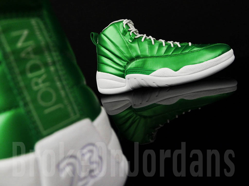 Air Jordan XII 12 Green White Sample (11)