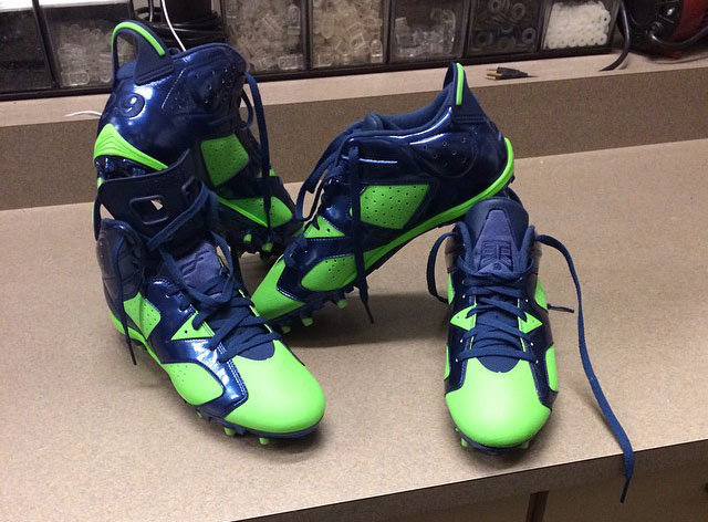 Earl Thomas' Air Jordan VI 6 PE Cleats