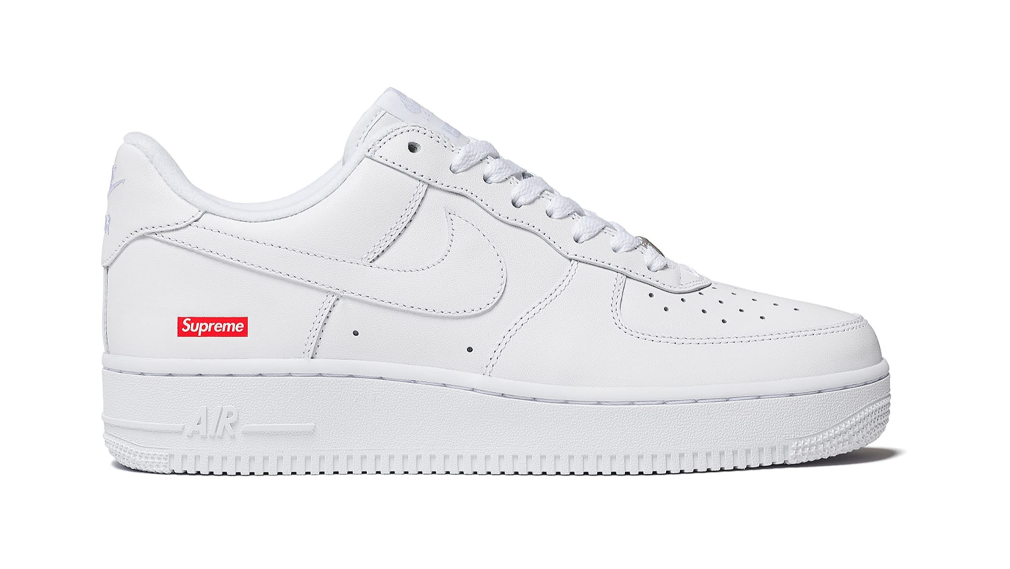 Supreme x Nike Air Force 1 Low White | Nike | Release Dates ...