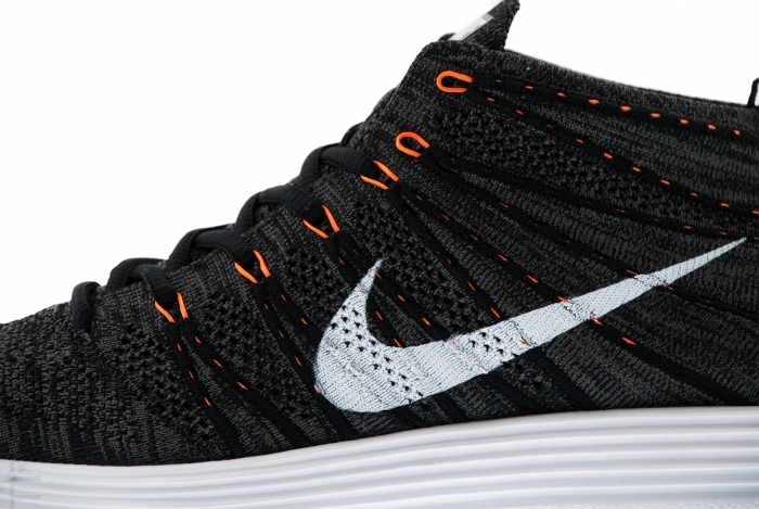 nike lunar flyknit chukka midnight fog total orange