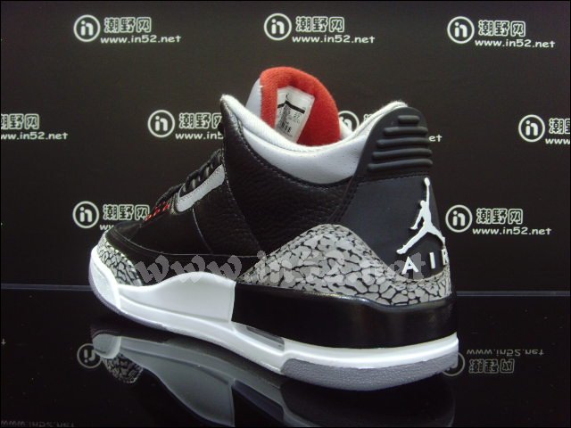 Air Jordan Retro 3 Black Varsity Red Cement 136064-010