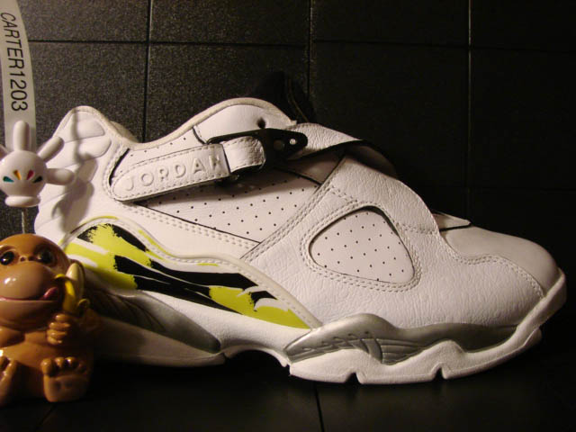 Air Jordan WMNS Retro 8 Low - White/Black-Bright Cactus Sample