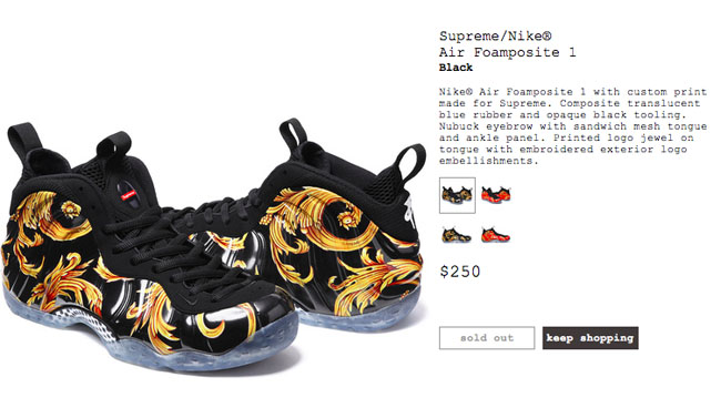 supreme foamposite release