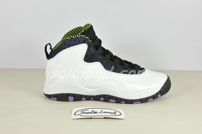 Air Jordan 10 X White Ultraviolet Cyber Black 487211-120