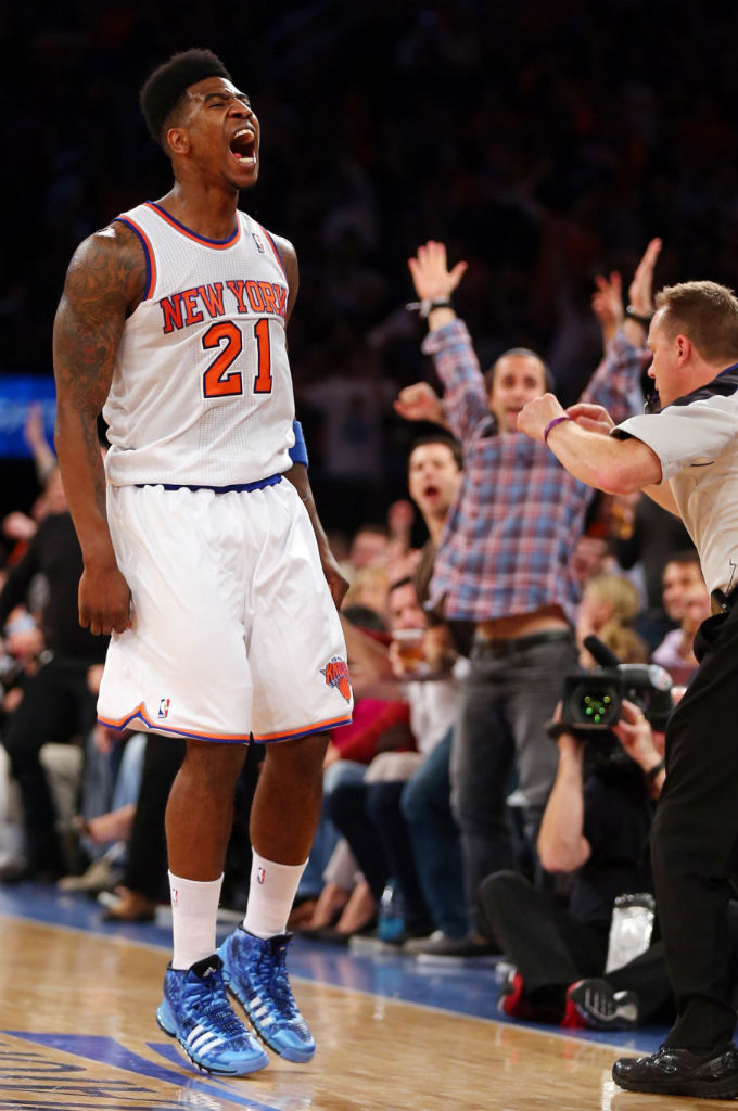 Iman Shumpert wearing adidas Crazyquick Blue