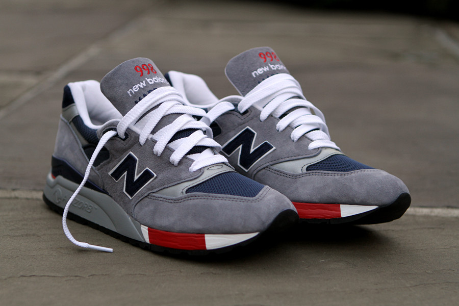 New Balance 998 - Grey/Navy/Red | Sole Collector