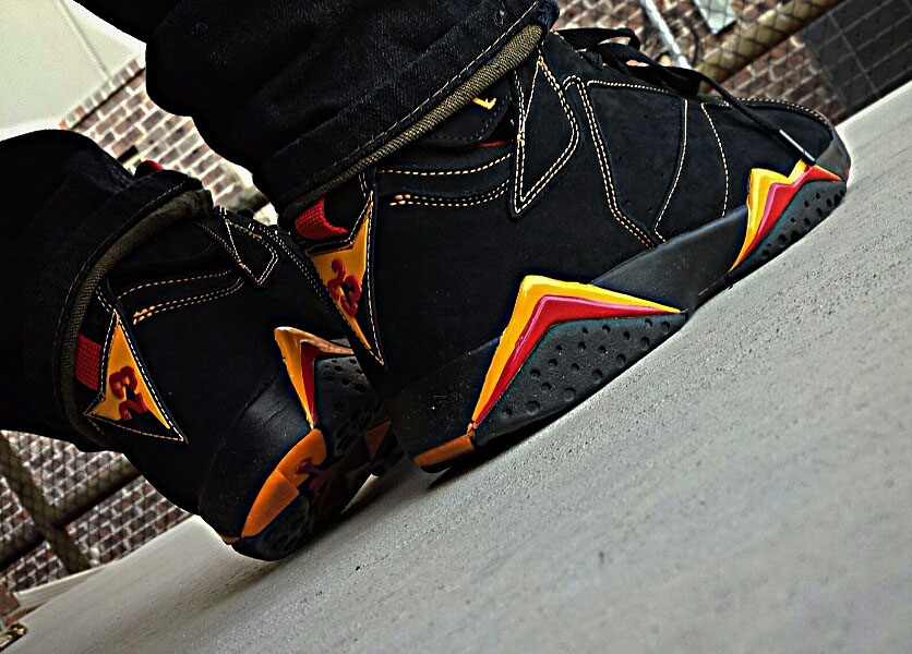 jordan 7 citrus on feet