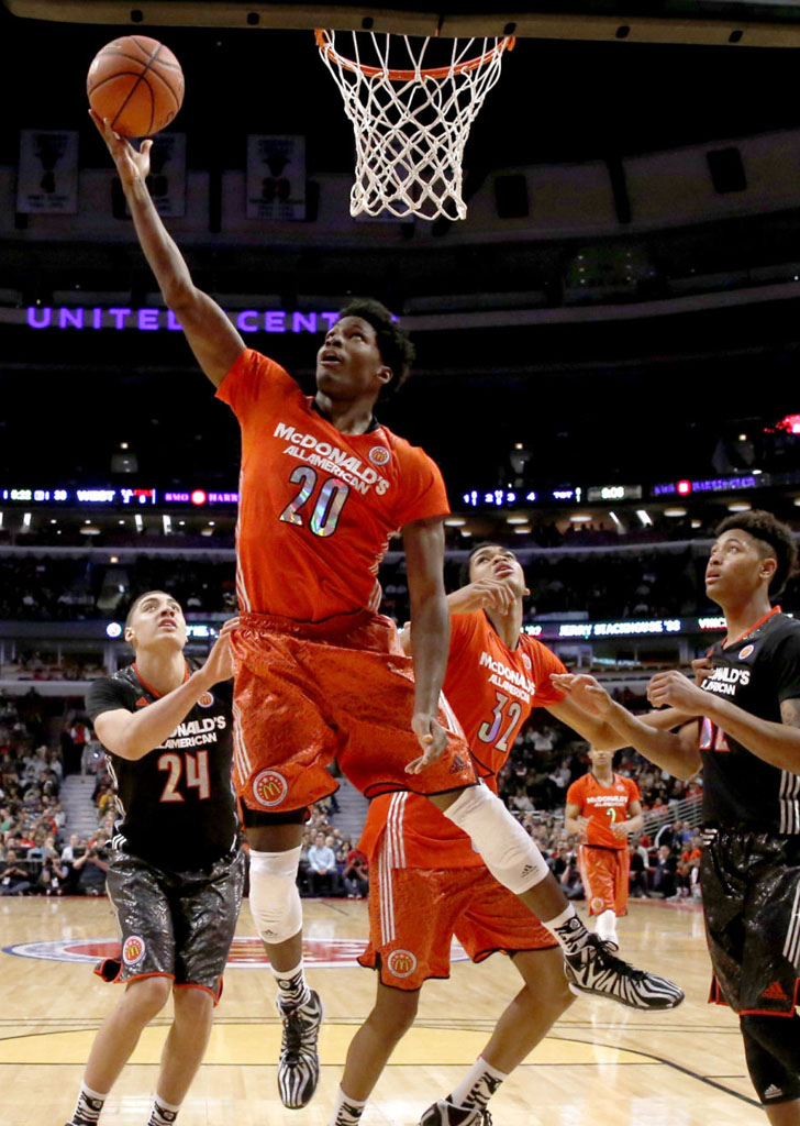 Justise Winslow wearing adidas D Rose 4.5