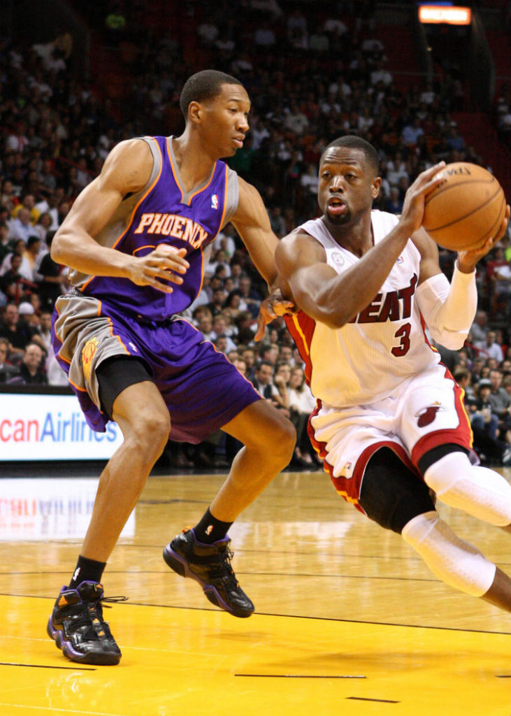 Wesley Johnson wearing adidas Top Ten 2000