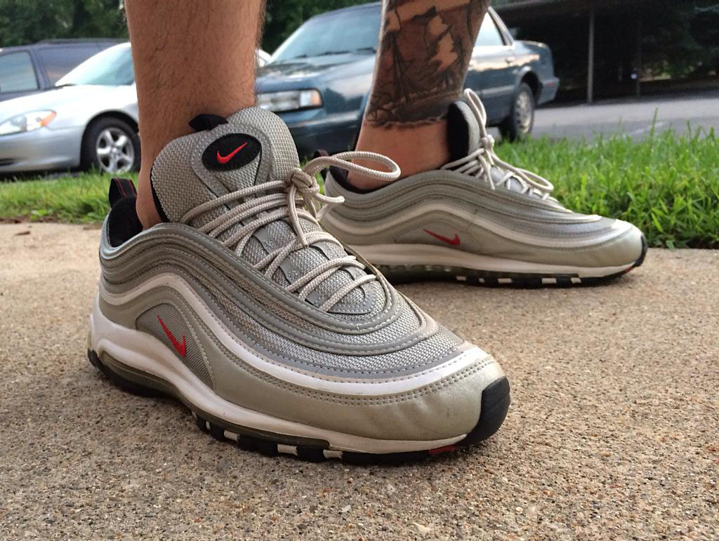 Fornastyy in the 'Silver Bullet' Nike Air Max 97