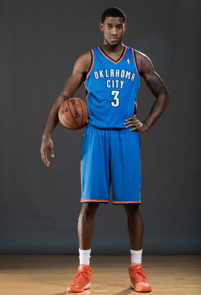 Perry Jones III wearing adidas adiZero Crazy Light 2