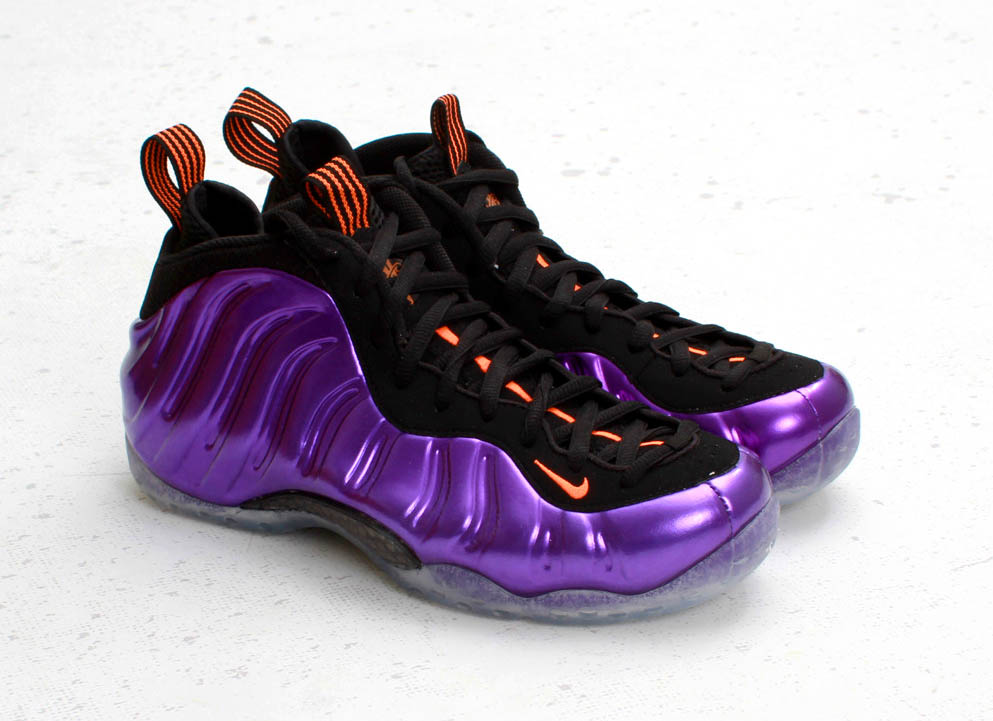 The \u0027Electro Purple/Total Orange-Black\u0027 Air Foamposite One available this  Saturday, March 2nd for $225. Like all Foamposite One releases, ...