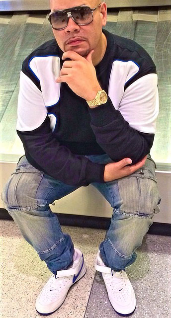 Fat Joe wearing Nike Air Force 1 Mid