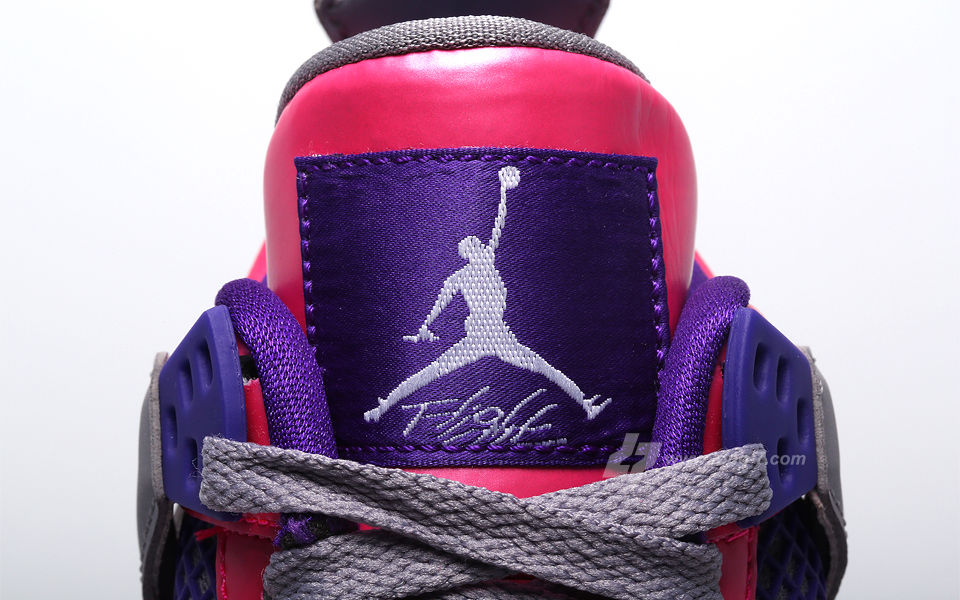 jordan retro 4 pink purple grey