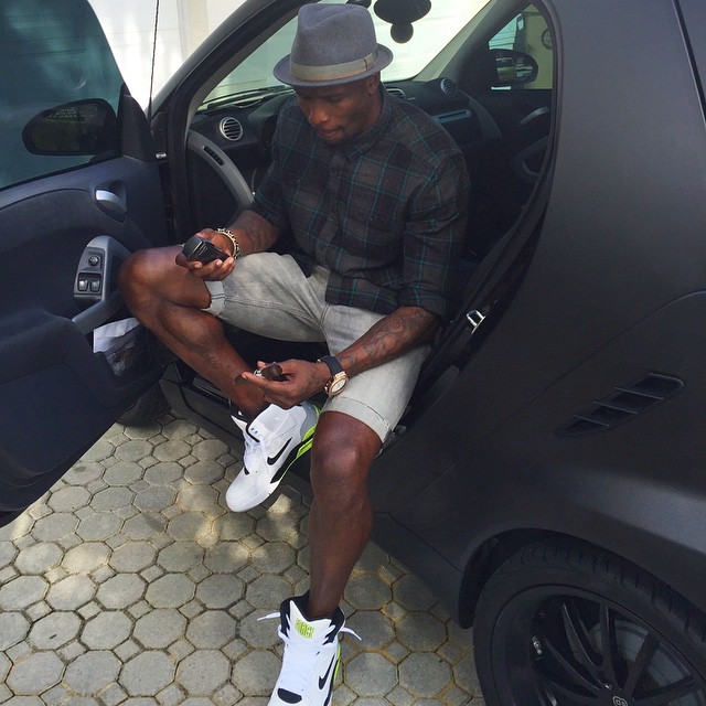 Chad Johnson wearing Nike Air Command Force Billy Hoyle