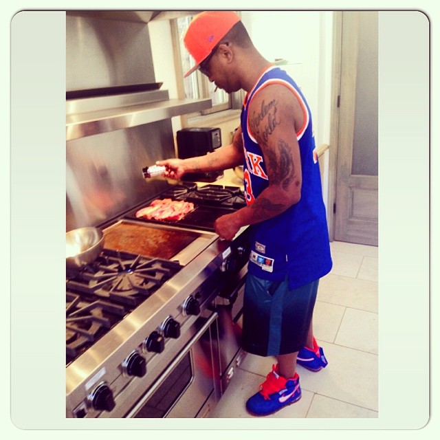 Cam'ron wearing Nike Air Force 1 Hi Sheed Roscoe