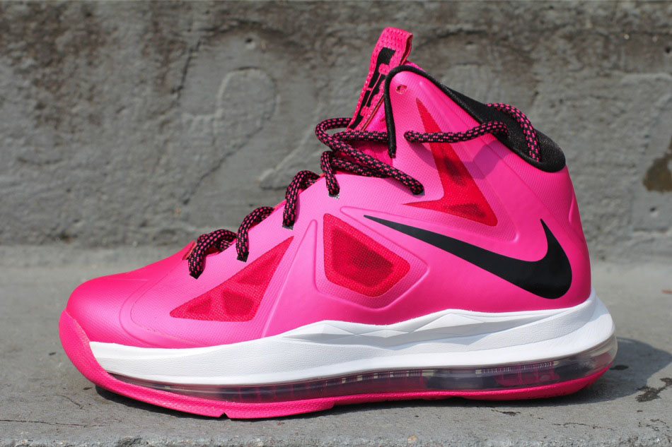 Nike LeBron X GS Fireberry Black White 543564-600 (1)