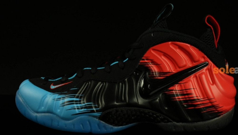 red blue and white foams