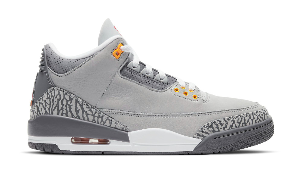 grey and orange jordans