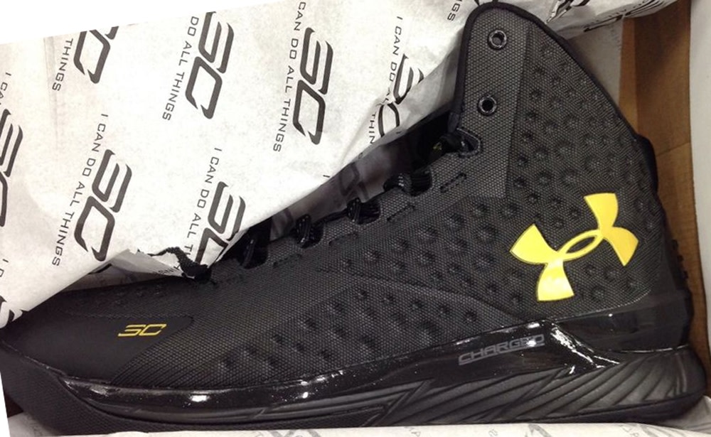 curry 1 black and yellow