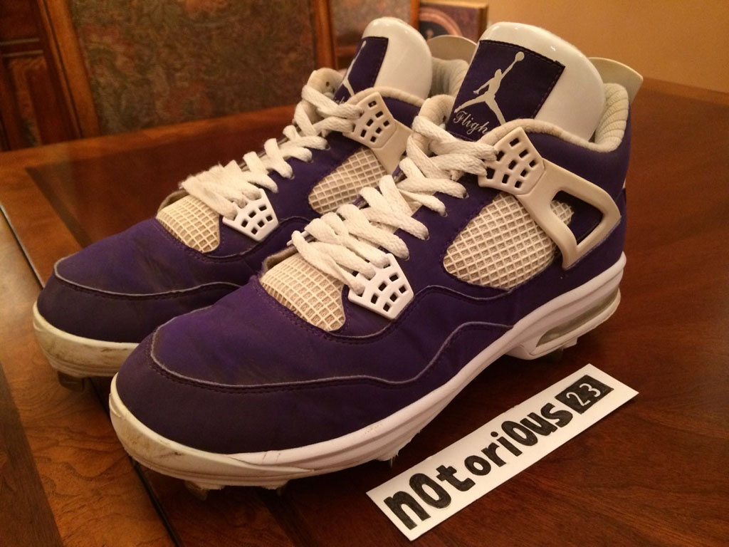 purple suede jordan 4s