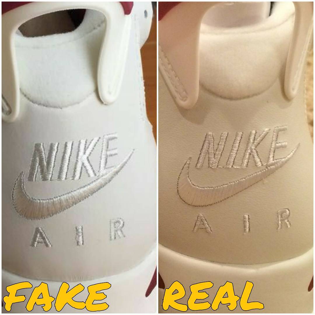 jordan 6 fake vs real