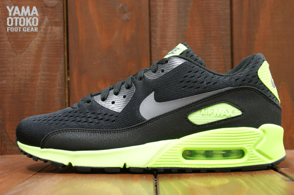 Nike Air Max 90 PRM CMFT EM - Black / Dark Grey / Flash Lime | Sole ...