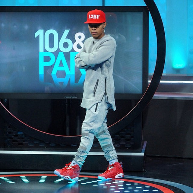 Bow Wow wearing Slam Dunk x Air Jordan VI 6