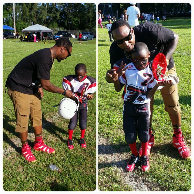 Da Real Lambo wearing adidas Crazy 8 Red/Gum