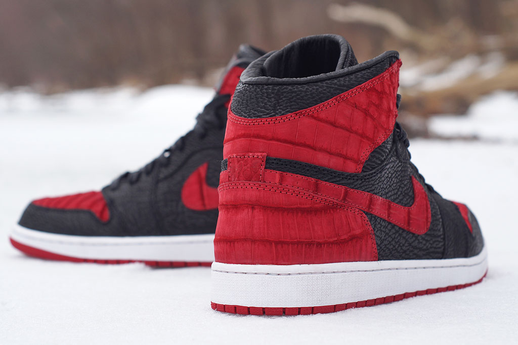 Air Jordan 1 Croc + Shark 'Bred' by JBF Customs (1)