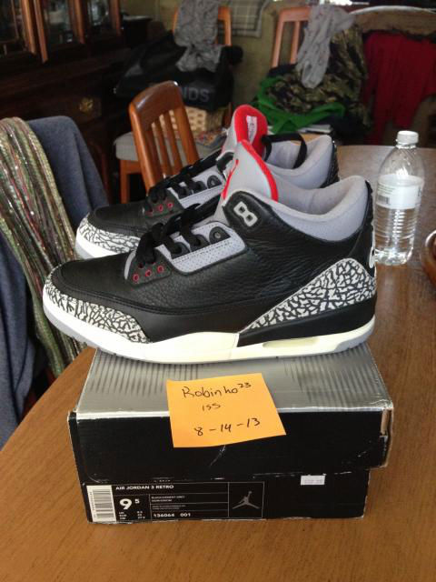 Spotlight // Pickups of the Week 8.18.13 - Air Jordan III 3 Retro '01 Black Cement by Robinho23