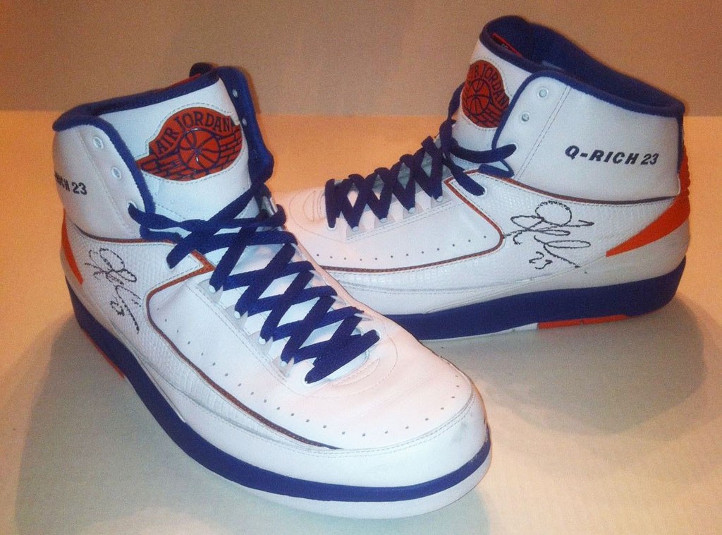 Quentin Richardson wearing Air Jordan II 2 New York Knicks Home PE (2)