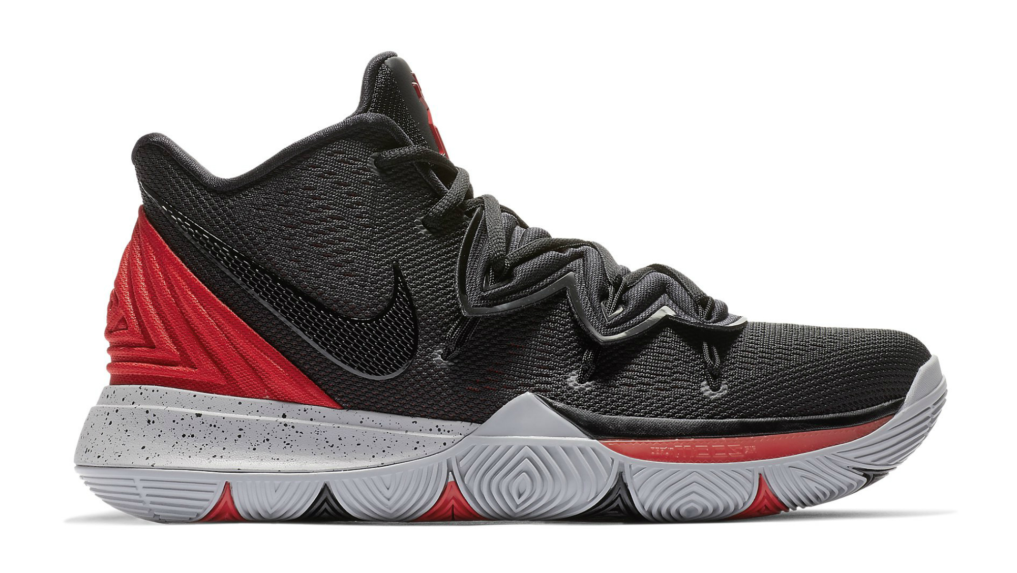 kyrie 5s red and black