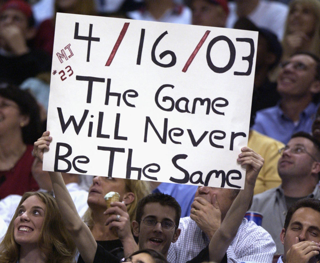 Image result for michael jordan's last basketball game in 2003