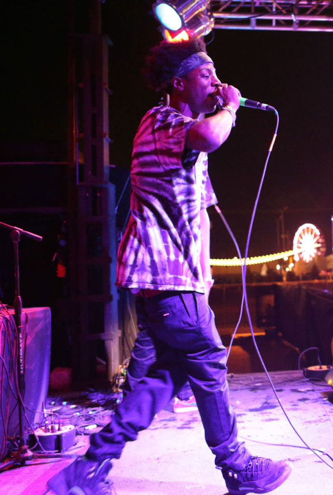 Joey Badass wearing Air Jordan 12 XII Retro Nubuck