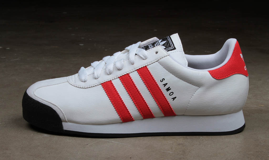 adidas samoa white and red