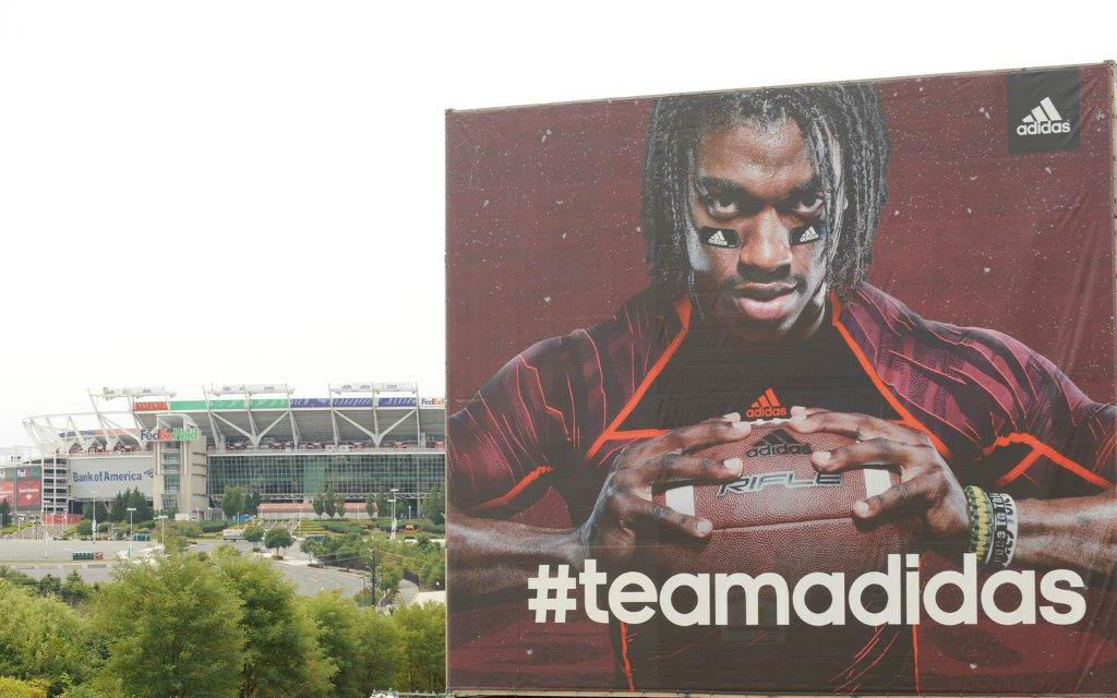 Robert Griffin III RG3 Team adidas Billboard At FedEx Field