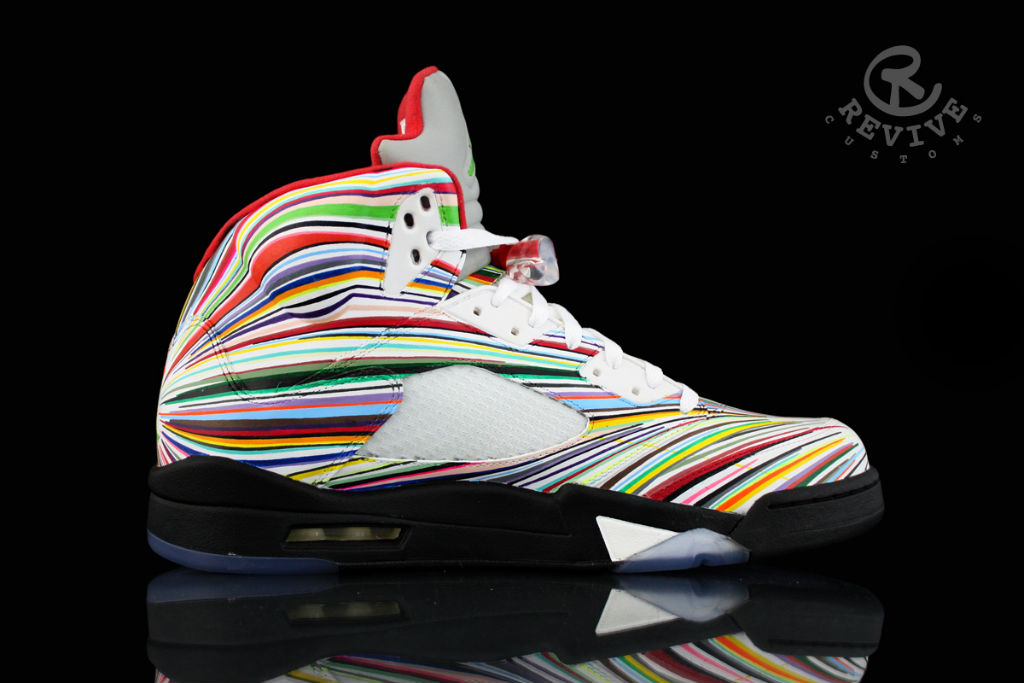 Air Jordan 5 V Rocket Science by Revive Customs for Flo-Rida (3)