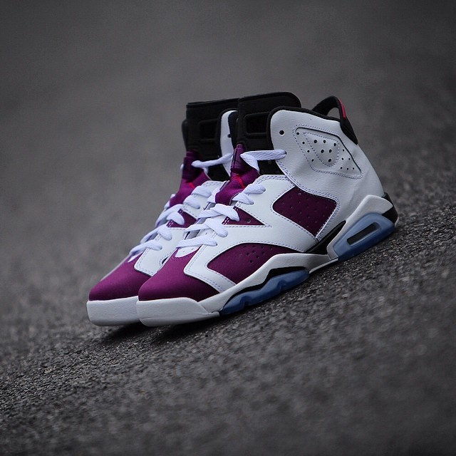 jordan 6s purple and white